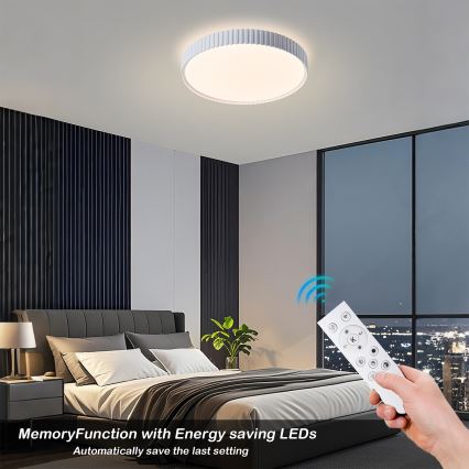 Brilagi - dimmbare LED-Deckenleuchte CORVO LED/54W/230V 3000-6000K weiß Ø 40 cm + Fernbedienung