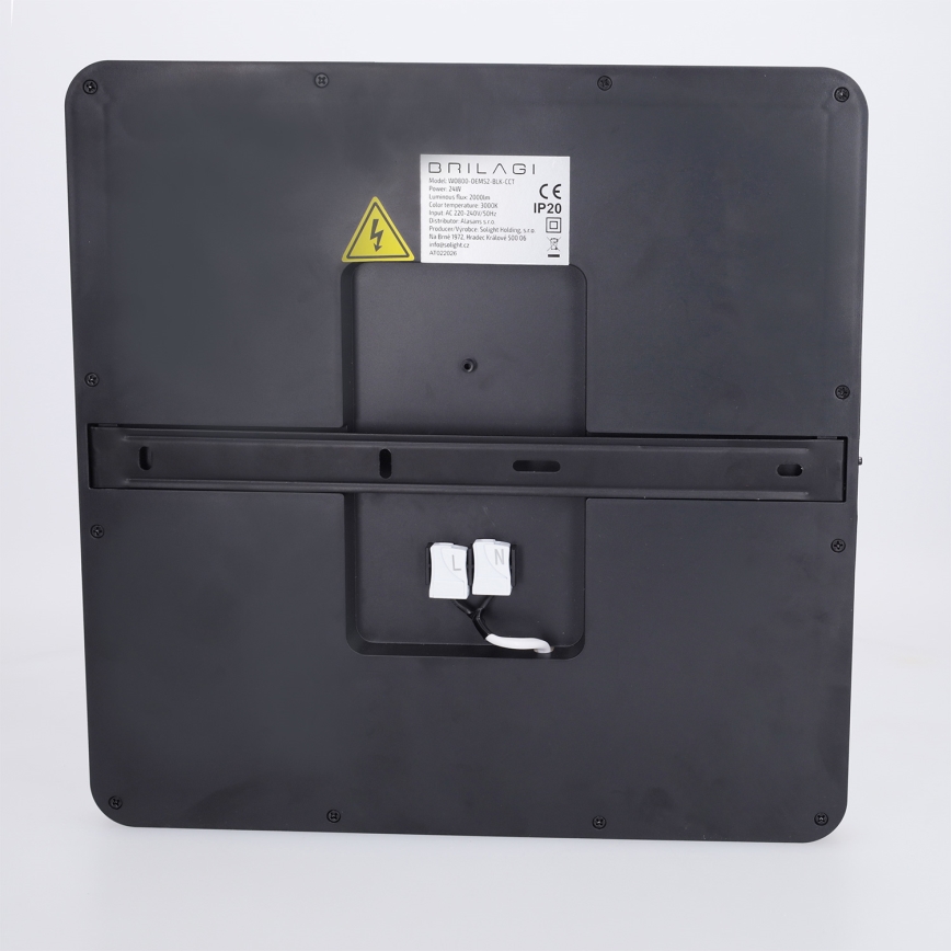Brilagi - LED-dimmbare Deckenleuchte ESTELA SQUARE LED/36W/230V 3000-6500K 31x31 cm schwarz + Fernbedienung