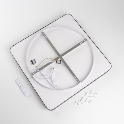 Brilagi - LED-dimmbare Deckenleuchte FALCON II LED/125W/230V 3000-6500K 60x60 cm schwarz + Fernbedienung