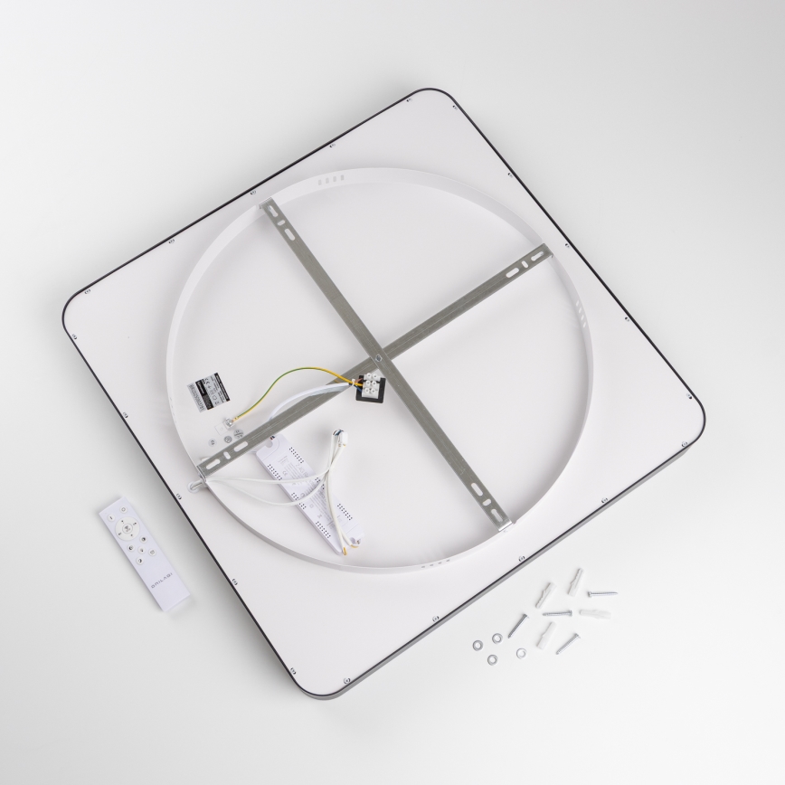 Brilagi - LED-dimmbare Deckenleuchte FALCON II LED/125W/230V 3000-6500K 60x60 cm schwarz + Fernbedienung