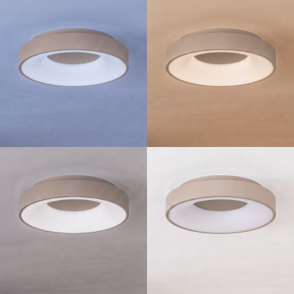 BRILAGI - LED-dimmbare Deckenleuchte FALCON II LED/67W/230V 3000-6500K Ø 40 cm beige + Fernbedienung