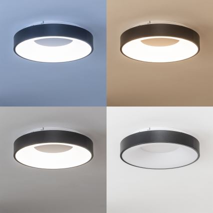 Brilagi - dimmbare LED-Deckenleuchte FALCON II LED/67W/230V 3000-6500K Ø 40 cm schwarz + Fernbedienung