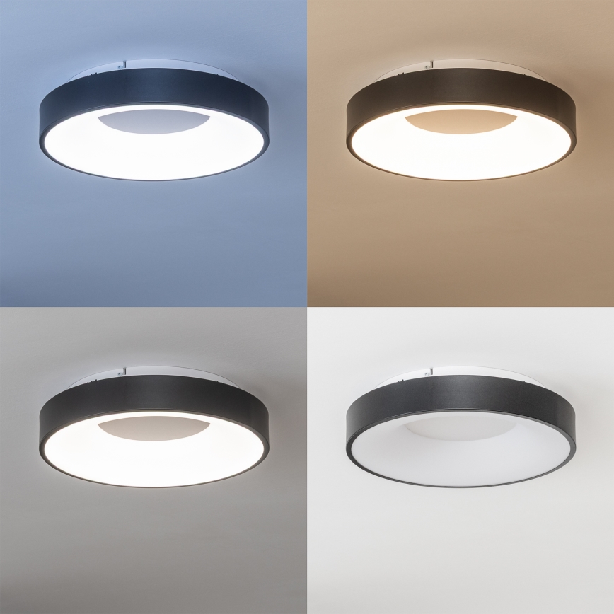 Brilagi - dimmbare LED-Deckenleuchte FALCON II LED/67W/230V 3000-6500K Ø 40 cm schwarz + Fernbedienung