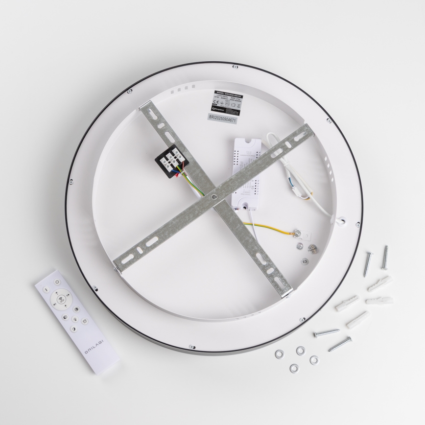 Brilagi - dimmbare LED-Deckenleuchte FALCON II LED/67W/230V 3000-6500K Ø 40 cm schwarz + Fernbedienung