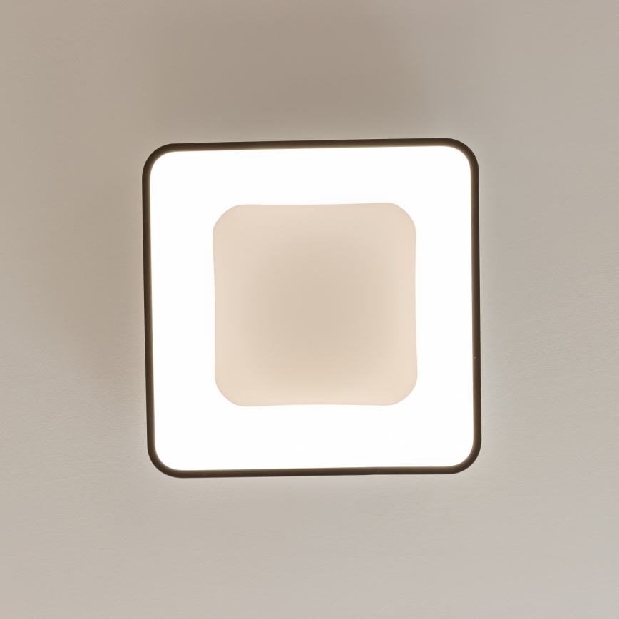 Brilagi - dimmbare LED-Deckenleuchte FALCON II LED/80W/230V 3000-6500K 40x40 cm schwarz + Fernbedienung