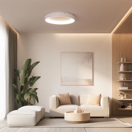 Brilagi - LED-dimmbare Deckenleuchte FALCON II LED/99W/230V 3000-6500K Ø 60 cm weiß + Fernbedienung