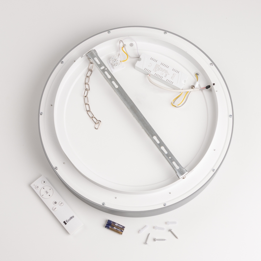 Brilagi - LED dimmbare Deckenleuchte FALCON LED/80W/230V 3000-6500K grau + Fernbedienung