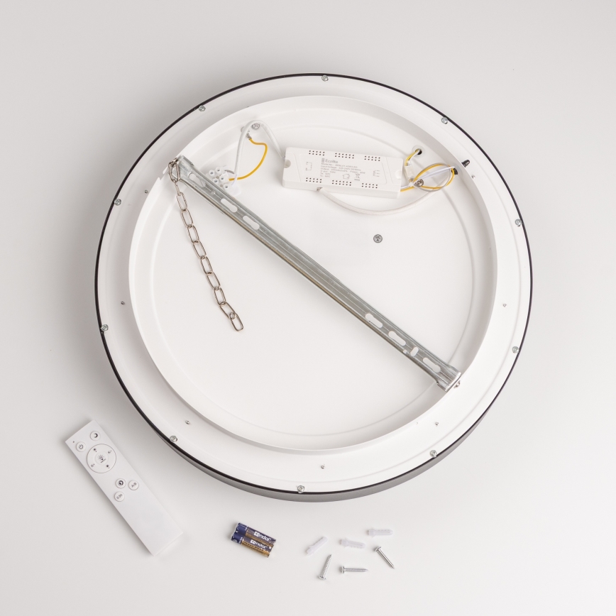 Brilagi - LED-dimmbare Deckenleuchte FALCON LED/80W/230V 3000-6500K Ø 60 cm schwarz + Fernbedienung