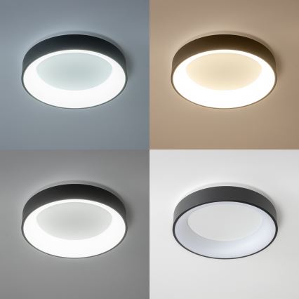 Brilagi - LED-dimmbare Deckenleuchte FALCON LED/80W/230V 3000-6500K Ø 60 cm schwarz + Fernbedienung