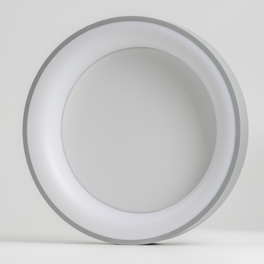 Brilagi - dimmbare LED-Deckenleuchte FALCON LED/80W/230V 3000-6500K Ø 60 cm grau + Fernbedienung