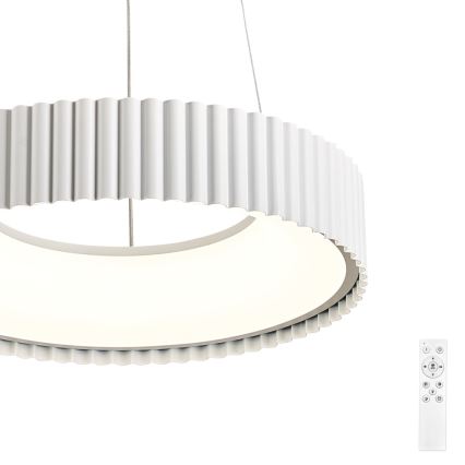 BRILAGI - LED-dimmbare Hängeleuchte mit Kabelaufhängung FALCON MODERN LED/30W/230V 3000–6000K Ø 40 cm weiß + Fernbedienung