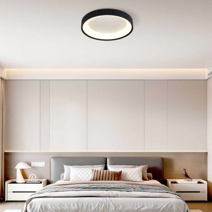 Brilagi - LED dimmbare Deckenleuchte FALCON MODERN LED/54W/230V 3000-6500K pr. 60 cm schwarz + Fernbedienung