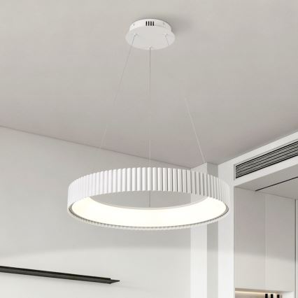BRILAGI - dimmbare LED-Pendelleuchte an Kabel FALCON MODERN LED/54W/230V 3000-6000K Ø 60 cm weiß + Fernbedienung