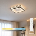 BRILAGI - LED-dimmbare Deckenleuchte FLARE LED/102W/230V 3000-6000K 50x50 cm schwarz + Fernbedienung