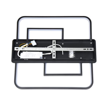 Brilagi - dimmbare LED-Deckenleuchte FLARE LED/34W/230V 3000-6000K 48x48 cm schwarz + Fernbedienung