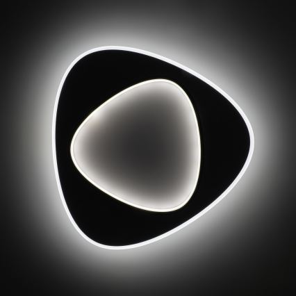 Brilagi - dimmbare LED-Deckenleuchte FLARE LED/70W/230V 3000-6000K 55x55 cm weiß/schwarz + Fernbedienung