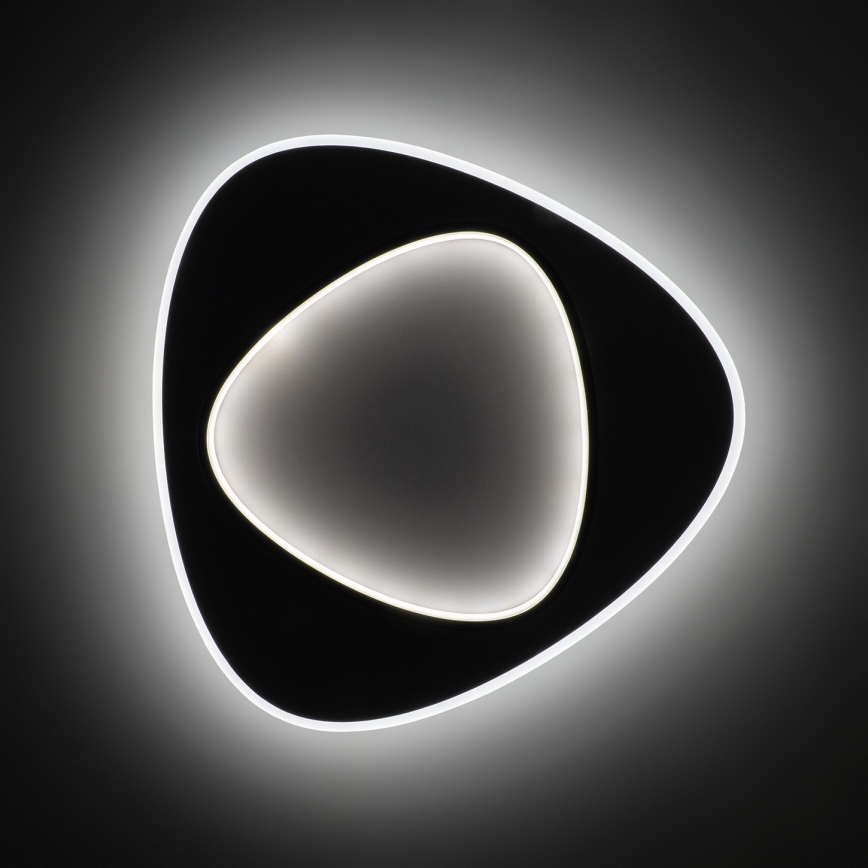 Brilagi - dimmbare LED-Deckenleuchte FLARE LED/70W/230V 3000-6000K 55x55 cm weiß/schwarz + Fernbedienung