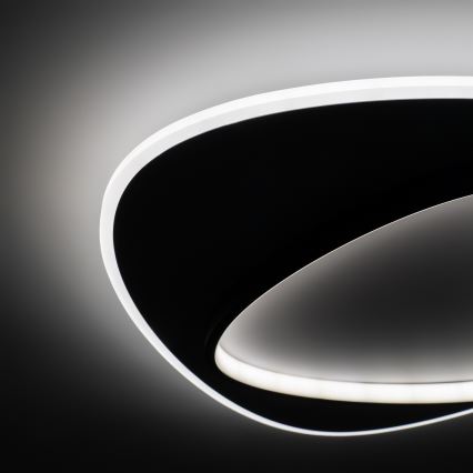 Brilagi - dimmbare LED-Deckenleuchte FLARE LED/70W/230V 3000-6000K 55x55 cm weiß/schwarz + Fernbedienung