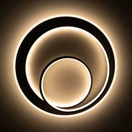 BRILAGI - dimmbare LED-Deckenleuchte FLARE LED/70W/230V 3000-6000K Ø 50 cm weiß/schwarz + Fernbedienung