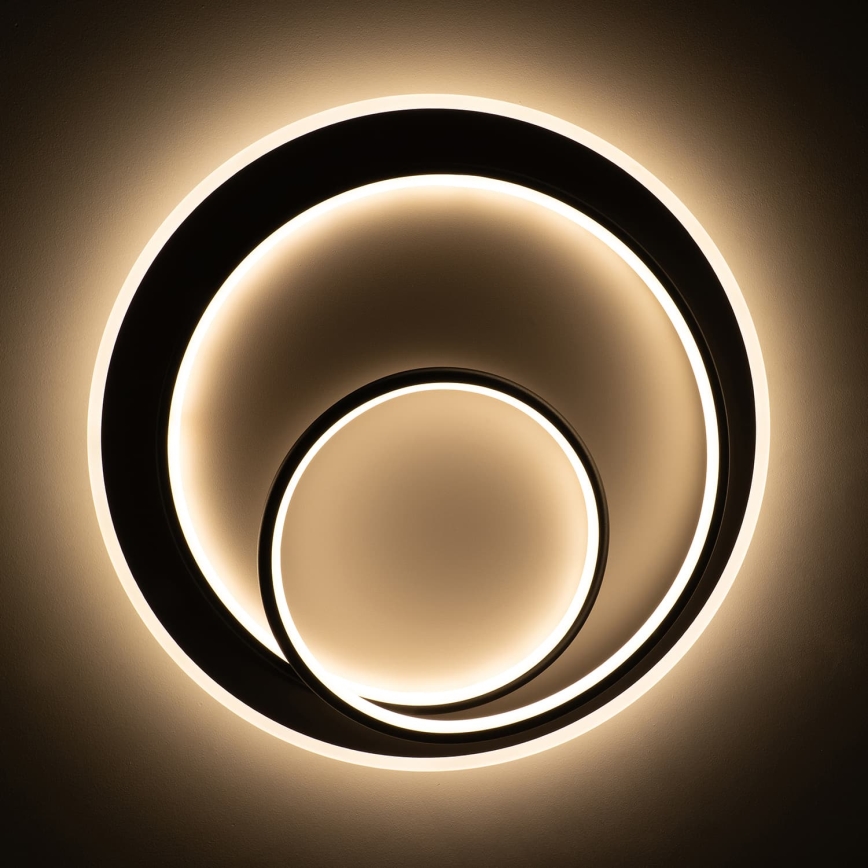BRILAGI - dimmbare LED-Deckenleuchte FLARE LED/70W/230V 3000-6000K Ø 50 cm weiß/schwarz + Fernbedienung