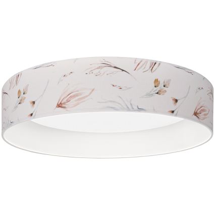 BRILAGI – Dimmbare LED-Deckenleuchte VELVET SMARTIX STARS, LED 24 W, 230 V, 3000–6000 K, Ø 45 cm, Weiß mit Blumenmuster, Wi‑Fi Tuya Beacon + Fernbedienung