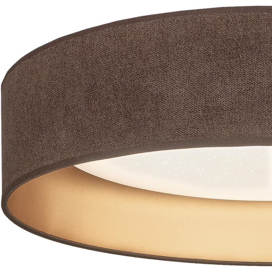 BRILAGI - dimmbare LED-Deckenleuchte VELVET SMARTIX STARS LED/36W/230V 3000-6000K Ø 55 cm braun/gold Wi-Fi Tuya Beacon + Fernbedienung