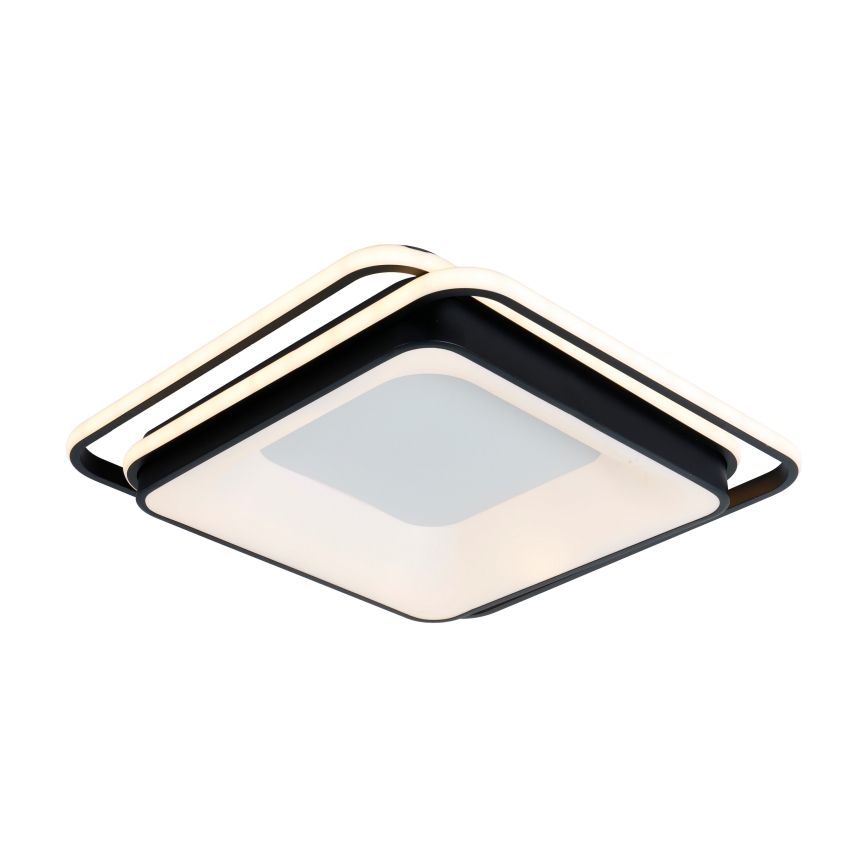 Brilagi - dimmbare LED-Deckenleuchte IRIS LED/102W/230V 3000-6000K 50x50 cm schwarz + Fernbedienung
