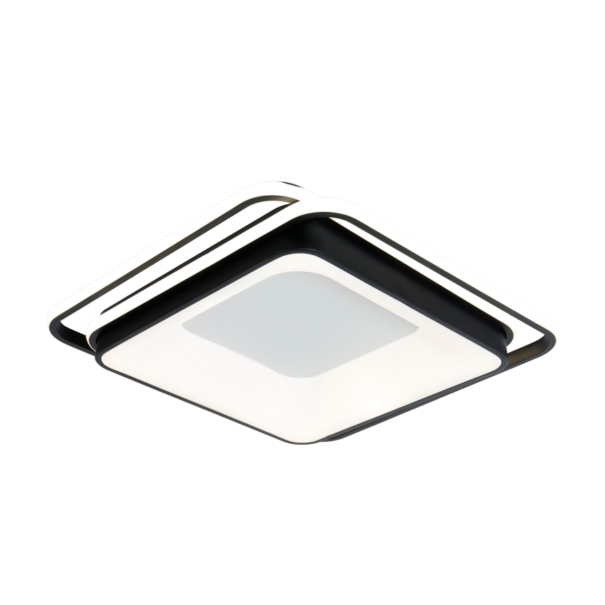 Brilagi - dimmbare LED-Deckenleuchte IRIS LED/102W/230V 3000-6000K 50x50 cm schwarz + Fernbedienung