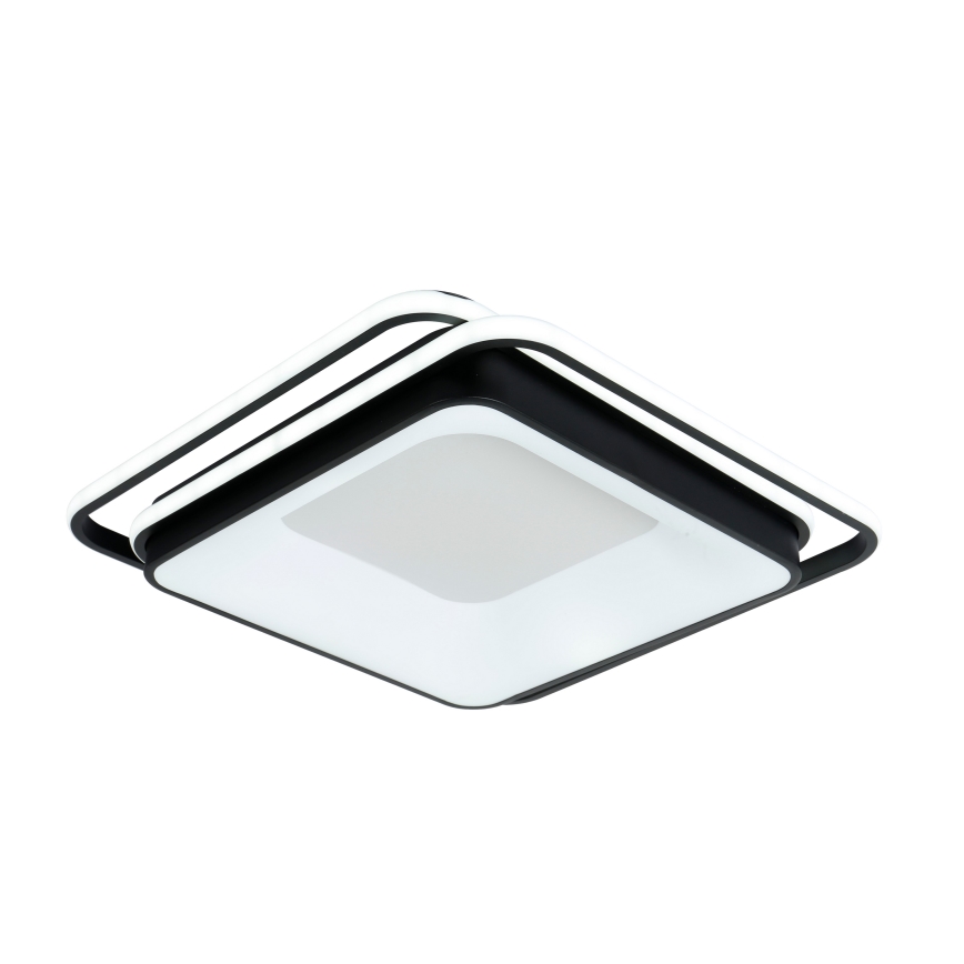 Brilagi - dimmbare LED-Deckenleuchte IRIS LED/102W/230V 3000-6000K 50x50 cm schwarz + Fernbedienung