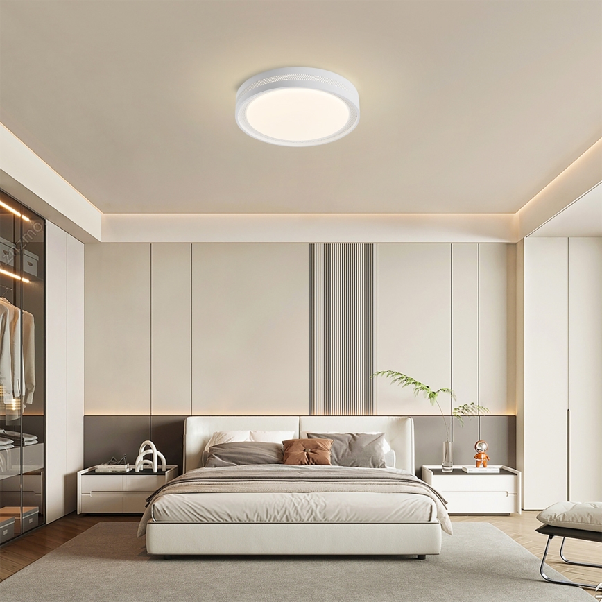 Brilagi - Dimmbare LED-Deckenleuchte KREON LED/54W/230V 3000-6000K weiß Ø 38 cm + Fernbedienung