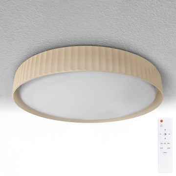 Brilagi - LED-dimmbare Deckenleuchte LUCIA LED/48W/230V 3000-6500K Ø 41 cm beige + Fernbedienung