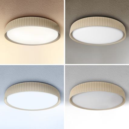 Brilagi - LED-dimmbare Deckenleuchte LUCIA LED/48W/230V 3000-6500K Ø 41 cm beige + Fernbedienung