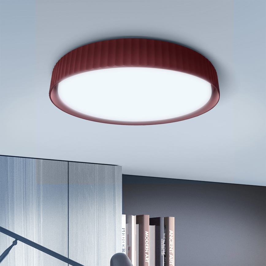 Brilagi - dimmbare LED-Deckenleuchte LUCIA LED/60W/230V 3000-6500K Ø 59 cm rot + Fernbedienung