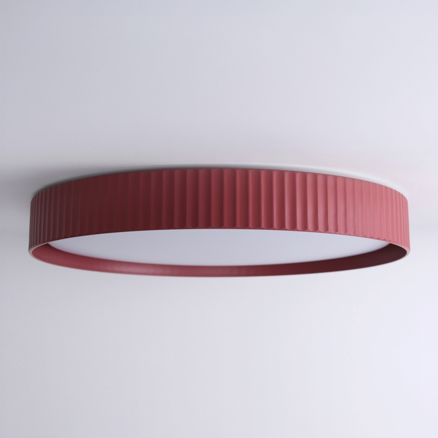 Brilagi - Dimmbare LED-Deckenleuchte LUCIA LED/60W/230V 3000–6500K Ø 59 cm rot + Fernbedienung