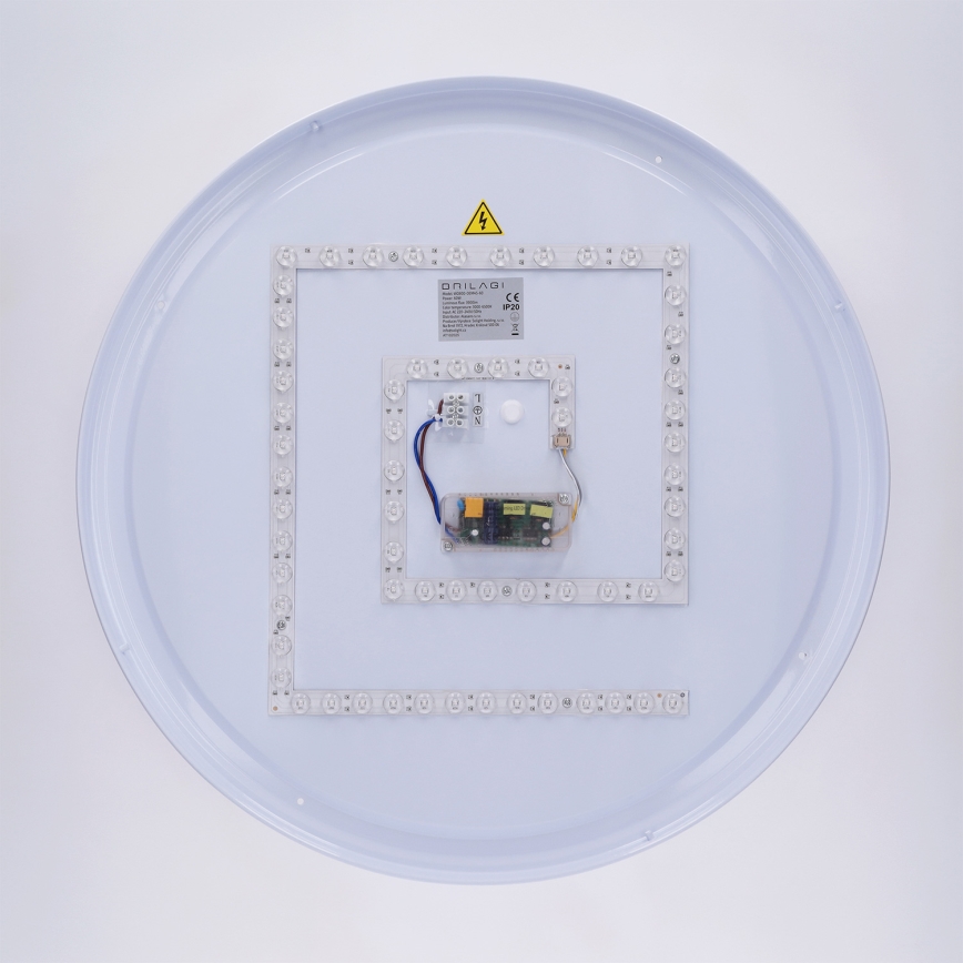 Brilagi - Dimmbare LED-Deckenleuchte LUCIA LED/60W/230V 3000–6500K Ø 59 cm rot + Fernbedienung