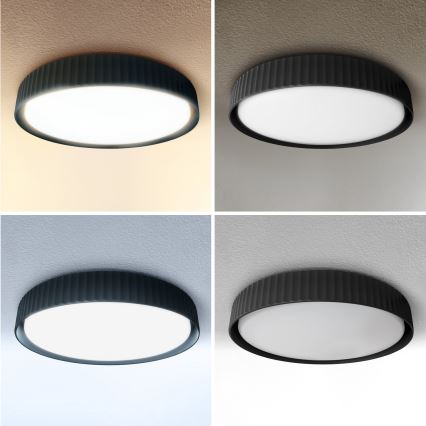 Brilagi - dimmbare LED-Deckenleuchte LUCIA LED/60W/230V 3000–6500K Ø 59 cm schwarz + Fernbedienung