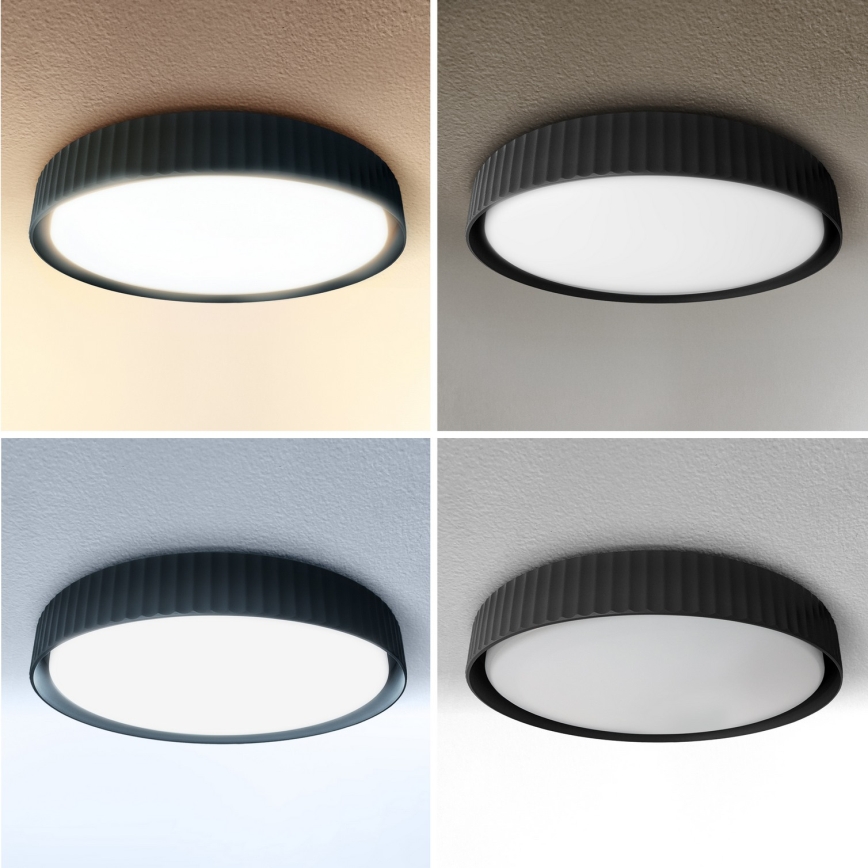 Brilagi - dimmbare LED-Deckenleuchte LUCIA LED/60W/230V 3000–6500K Ø 59 cm schwarz + Fernbedienung