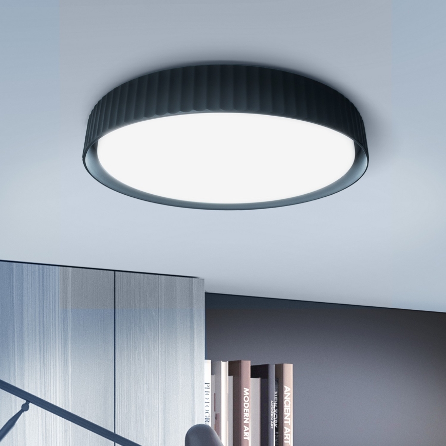 Brilagi - dimmbare LED-Deckenleuchte LUCIA LED/60W/230V 3000–6500K Ø 59 cm schwarz + Fernbedienung