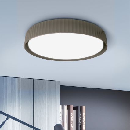 Brilagi - dimmbar LED-Deckenleuchte LUCIA LED/60W/230V 3000-6500K Ø 59 cm Taupe + Fernbedienung