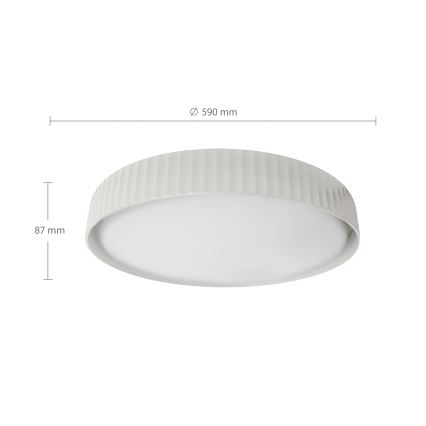 Brilagi - LED-dimmbare Deckenleuchte LUCIA LED/60W/230V 3000-6500K Ø 59 cm Weiß + Fernbedienung