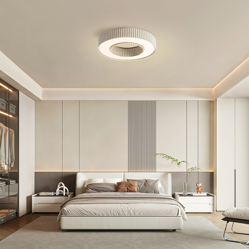 Brilagi - LED dimmbare Deckenleuchte LUMIX LED/48W/230V 3000-6000K beige Ø 50 cm + Fernbedienung