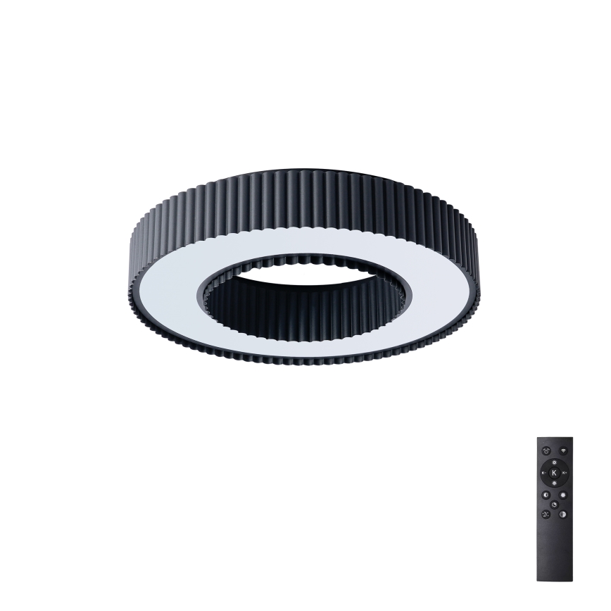Brilagi - Dimmbare LED-Deckenleuchte LUMIX LED/48W/230V 3000–6000 K schwarz Ø 50 cm + Fernbedienung