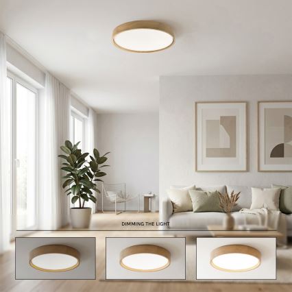 Brilagi - LED-dimmbare Deckenleuchte MANAROLA SMART STARS LED/36W/230V 3000-6000K Wi-Fi Tuya Beacon Ø 51 cm + Fernbedienung