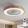 Brilagi - LED-dimmbare Deckenleuchte mit Ventilator LED/38W/230V 3000-6500K 3000-6500K Ø 50 cm rosa/Eiche + Fernbedienung