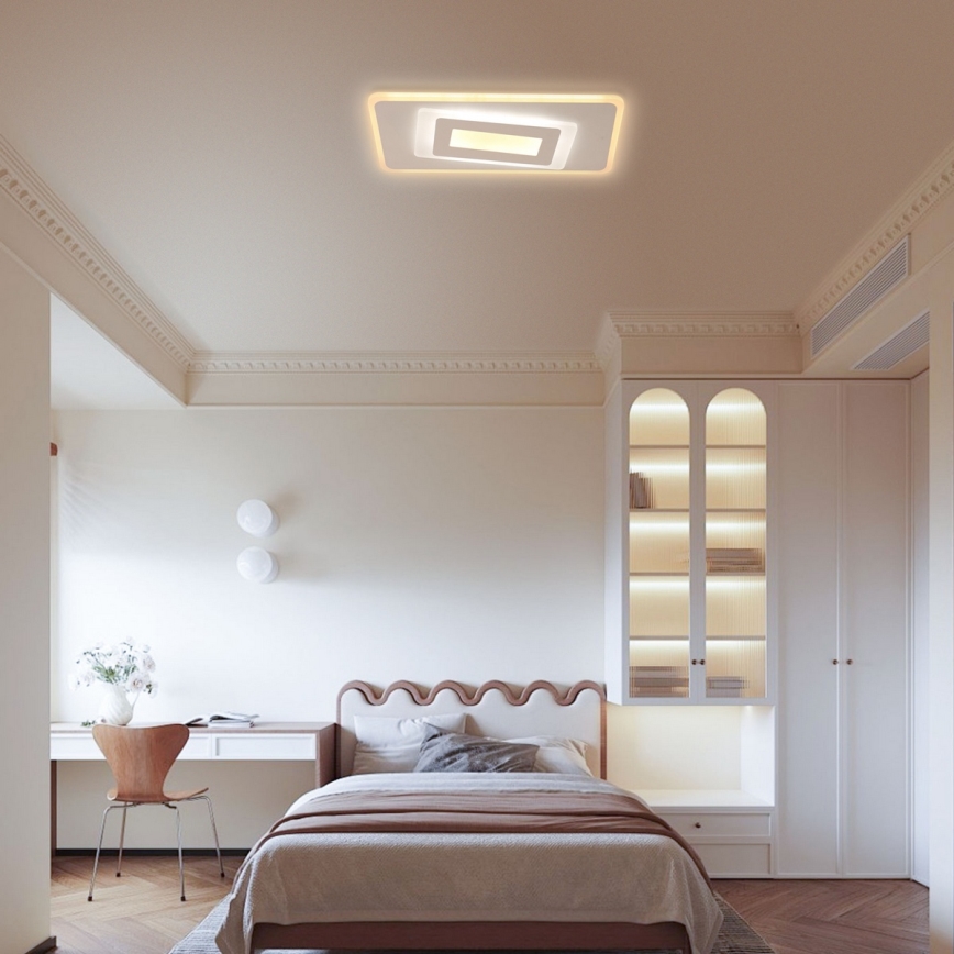 Brilagi - Dimmbare LED-Deckenleuchte MODERN LED/51W/230V 3000-6000K 20x40 cm + Fernbedienung