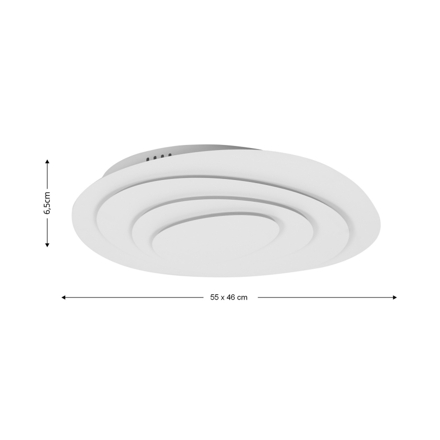 BRILAGI - LED dimmbare Deckenleuchte MODERN LED/67W/230V 3000-6000K 46x55 cm + Fernbedienung