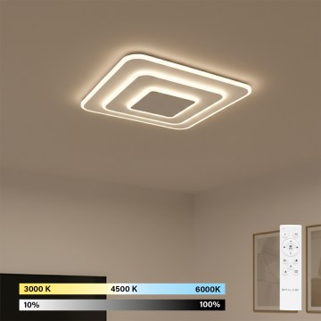 Brilagi - LED-dimmbare Deckenleuchte MODERN LED/72W/230V 3000-6000K 46,6x46,6 cm + Fernbedienung