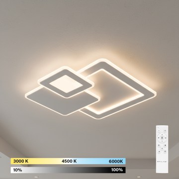 Brilagi - LED dimmbare Deckenleuchte MODERN LED/93W/230V 3000-6000K 48,5x48,5 cm + Fernbedienung