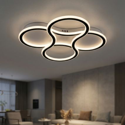 Brilagi - ORELLI LED-Deckenleuchte, dimmbar, 53 W / 230 V, Ø 51 cm, 3000–6000 K, mit Fernbedienung