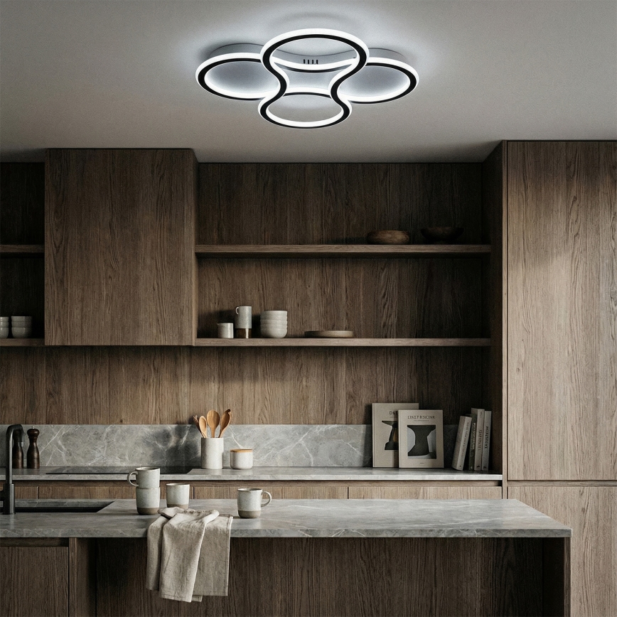 Brilagi - ORELLI LED-Deckenleuchte, dimmbar, 53 W / 230 V, Ø 51 cm, 3000–6000 K, mit Fernbedienung